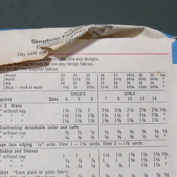 1970 Girls DRESS & VEST Pattern S8992 UNCUT Sz 12 - Picture 2 of 2